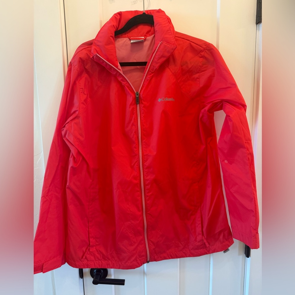 Columbia Orange Windbreaker Jacket
